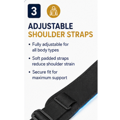 Back & Shoulder Posture Corrector | Adjustable Support Belt | Pain Relief Brace for Men & Women
