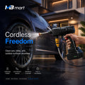 Rechargeable 21V Car Wash Spray Gun | Cordless High Pressure Cleaner | Portable Power Washer