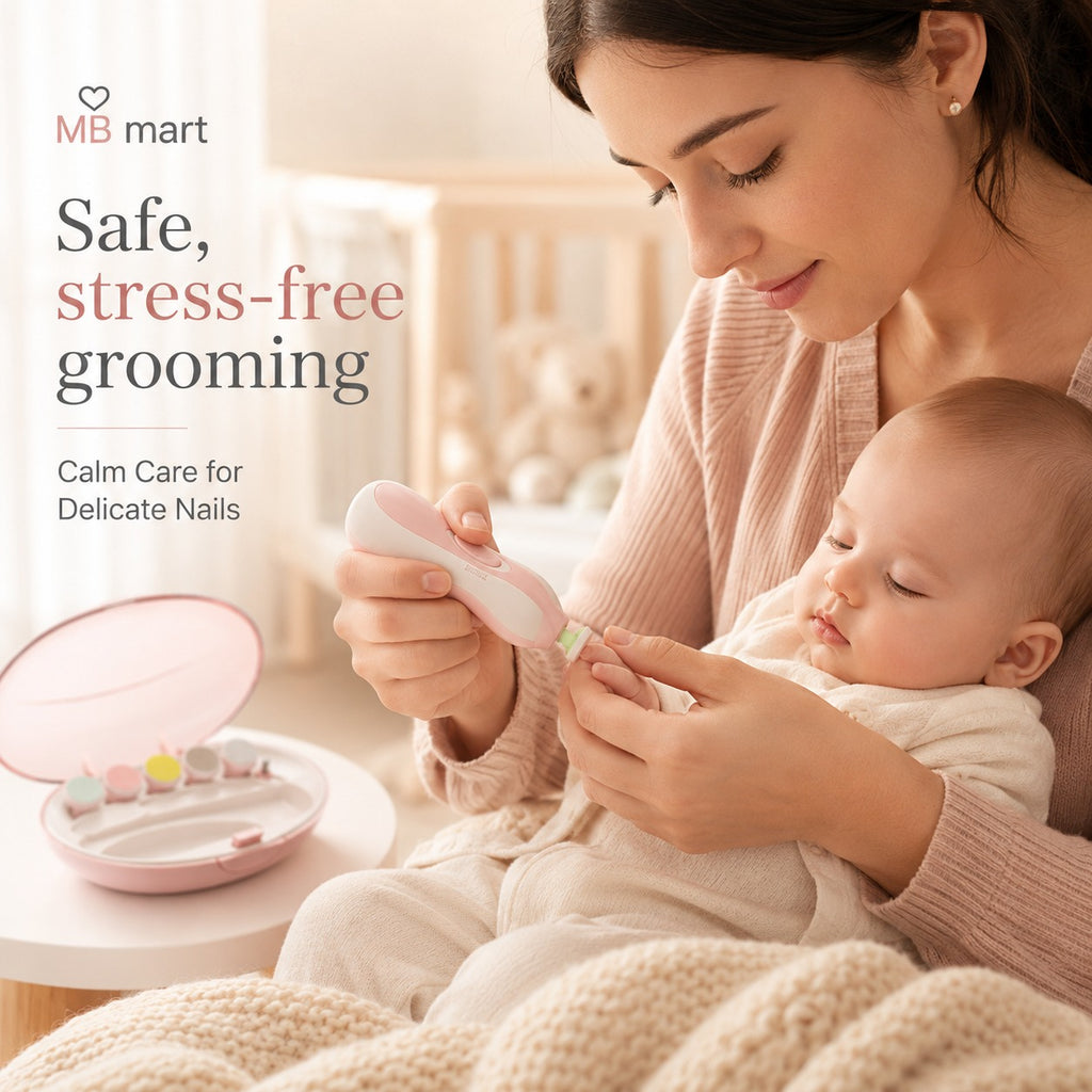 Baby Electric Nail Care Kit | Gentle Nail Trimmer & Manicure Set | Safe for Infants
