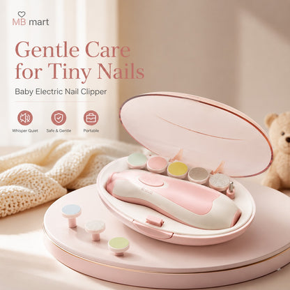 Baby Electric Nail Care Kit | Gentle Nail Trimmer & Manicure Set | Safe for Infants