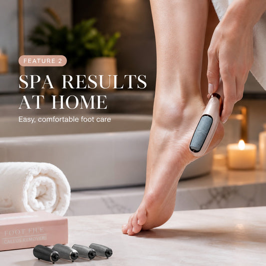 Rechargeable Electric Pedi Foot Filer | Professional Callus Remover for Dry, Cracked & Dead Skin | Portable Pedicure Tool for Soft, Smooth Feet