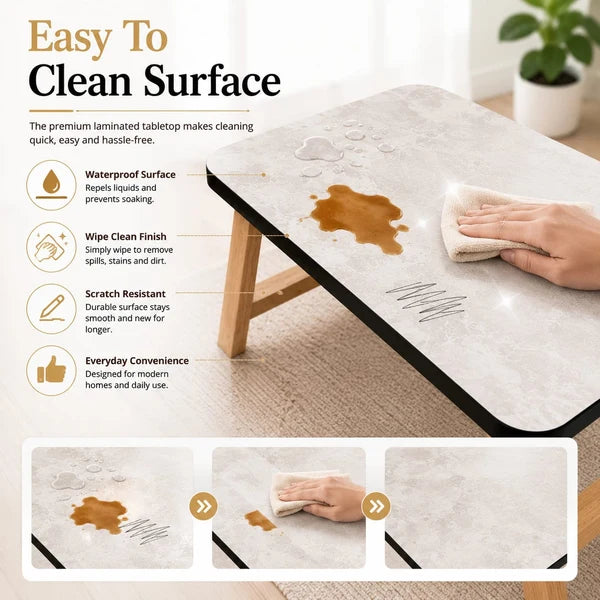 Multi-Purpose Wooden Folding Table – Portable Laptop Desk for Bed, Sofa, Study, Work & Breakfast