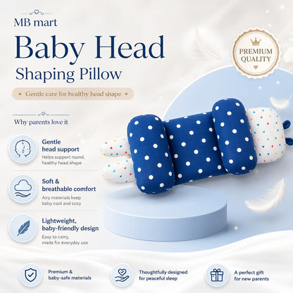 Newborn Baby Head Support Cushion | Adjustable Soft Pillow | Comfortable Infant Support