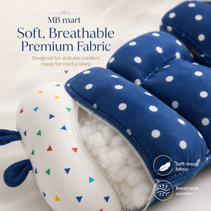 Newborn Baby Head Support Cushion | Adjustable Soft Pillow | Comfortable Infant Support