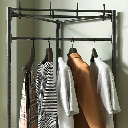 Premium Multifunctional Corner Coat Rack | Nail-Free Installation | Space Saving Wall Organizer with Hooks