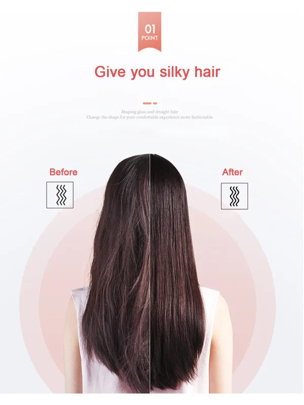 HQT-909B Electric Hair Straightening & Curling Comb Brush – 2-in-1 Fast Heating Hair Styler for Women