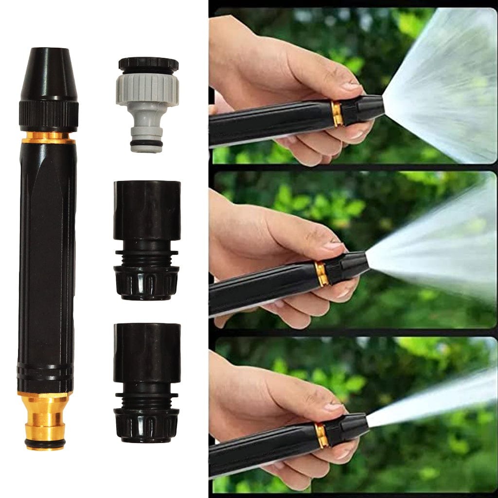 High Pressure Water Spray Nozzle | Adjustable Garden Hose Spray Gun