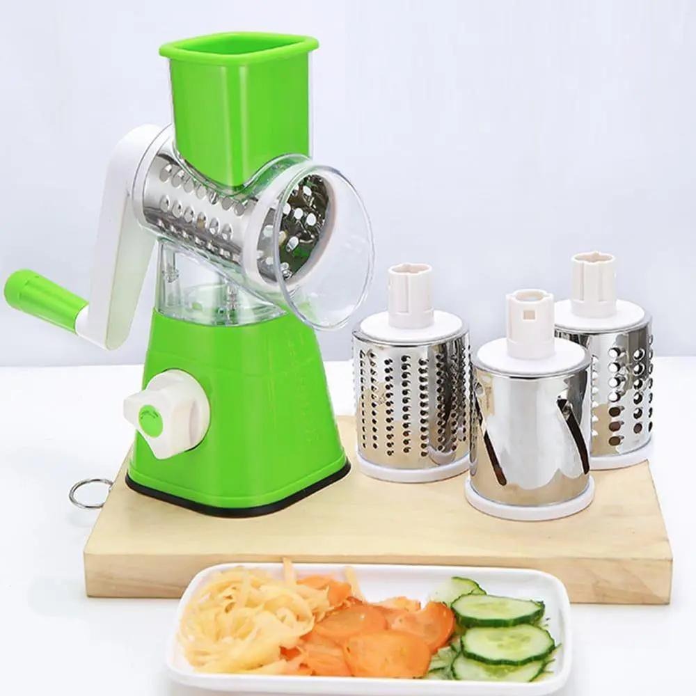 Manual Food Chopper & Vegetable Slicer | Multifunction Kitchen Cutter | Easy Pull Food Processor