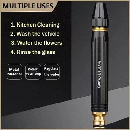 High Pressure Water Spray Nozzle | Adjustable Garden Hose Spray Gun