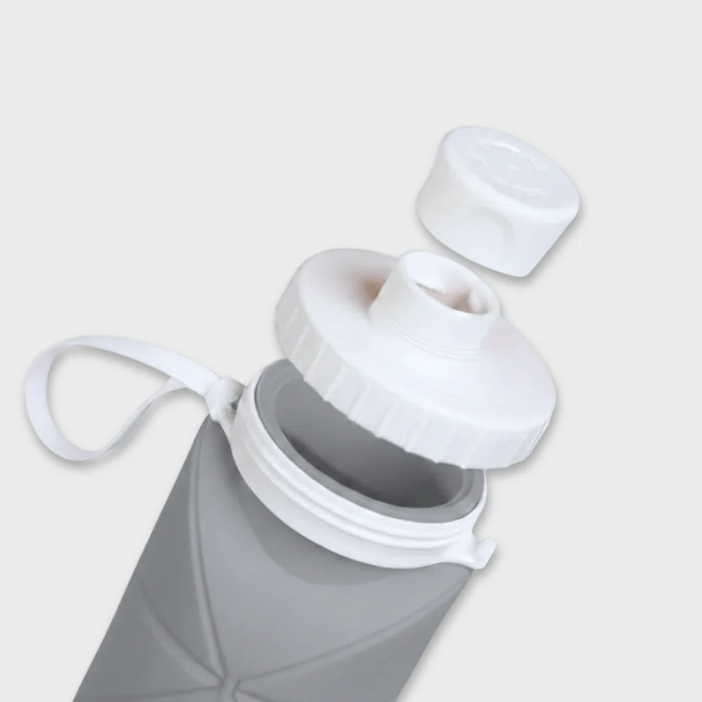 Silicon Foldable Bottle 600ml | Portable Travel Smart Water Bottle | Pocket Size Collapsible Design