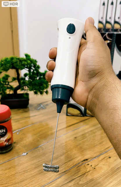 2-in-1 Electric Coffee Beater | USB Rechargeable Milk Frother | Portable Kitchen Mixer