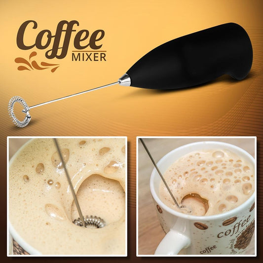 2-in-1 Electric Coffee Beater | USB Rechargeable Milk Frother | Portable Kitchen Mixer